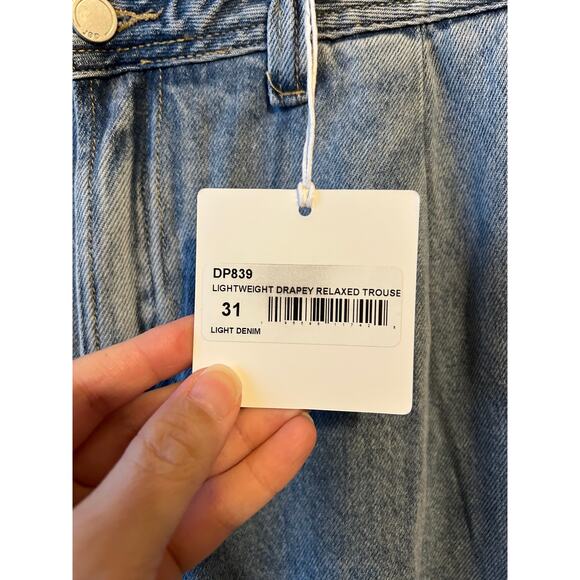 Just Black Denim Jeans Size 31 Wide Leg - Picture 3 of 8